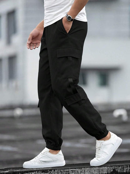Men's Solid Cargo Pant Combo of 2