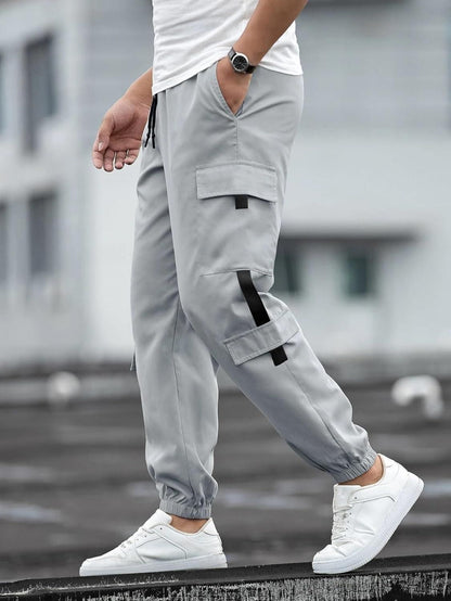 Men's Solid Cargo Pant Combo of 2