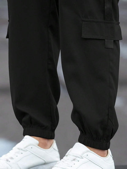 Men's Solid Cargo Pant Combo of 2